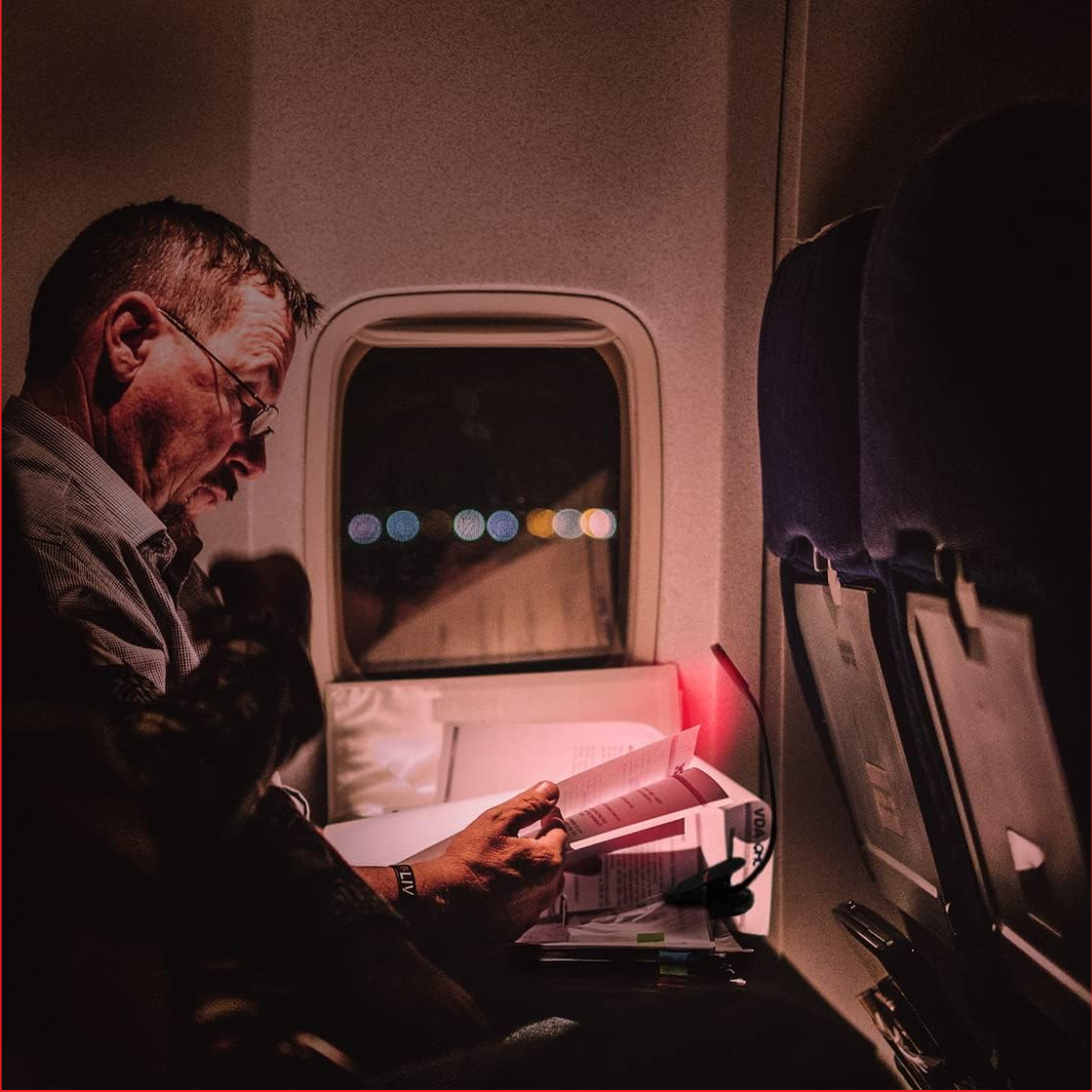 Mini Lámpara con Clip de Luz Roja