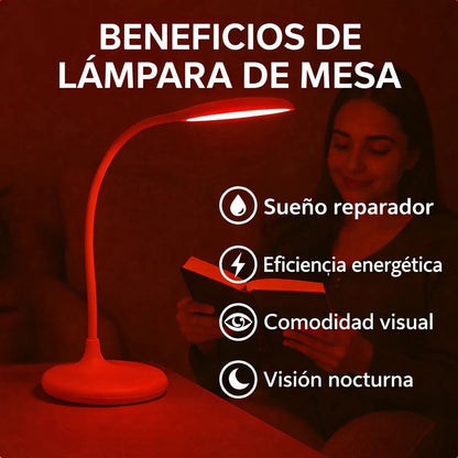 Lámpara de Mesa Luz Roja